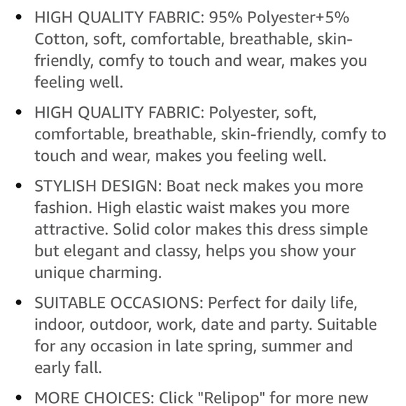 Relipop blue ruffle dress NWOT large - Picture 6 of 9